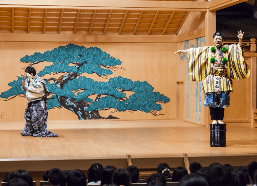 狂言の演目「柿山伏」